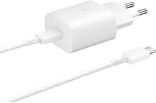 Зарядное устройство Samsung 25W PD Power Adapter (with Type-C cable) White (EP-TA800XWE) (EU)