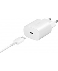 Зарядний пристрій Samsung 25W PD Power Adapter (with Type-C cable) White (EP-TA800XWE) (EU)