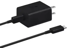 Сетевое зарядное устройство Samsung 45W Travel Adapter (with Type-C cable) CN Black (EP-TA845XBE)