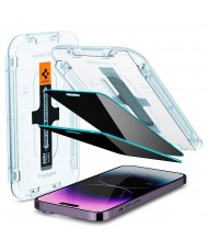 Захисне скло для смартфона Spigen EZ FIT Glas.tR Privacy iPhone 14 Pro Black (AGL05215)