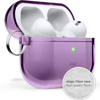 Чохол Elago Clear Hang Case for Airpods Pro 2nd Gen Deep Purple (EAPP2CL-HANG-DPU)