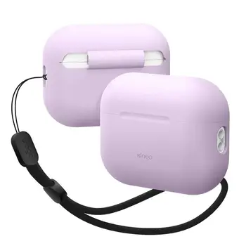 Чохол Elago Silicone Basic Case with Nylon Lanyard for Airpods Pro 2nd Gen Lavender (EAPP2SC-BA+ROSTR-LV)