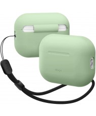 Чохол Elago Silicone Basic Case with Nylon Lanyard for Airpods Pro 2nd Gen Pastel Green (EAPP2SC-BA+ROSTR-PGR)