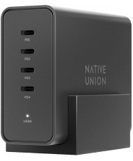 Сетевое зарядное устройство Native Union Fast GaN Charger PD 140W Desktop USB-C 4-Port Black (FAST-PD140-BLK-EU)