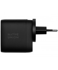 Мережевий зарядний пристрій Native Union Fast GaN Charger PD 67W Dual USB-C Port Black (FAST-PD67-BLK-INT)