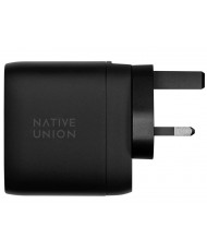 Мережевий зарядний пристрій Native Union Fast GaN Charger PD 67W Dual USB-C Port Black (FAST-PD67-BLK-INT)