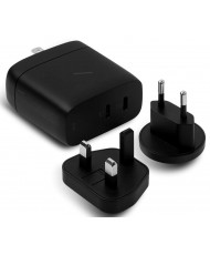 Мережевий зарядний пристрій Native Union Fast GaN Charger PD 67W Dual USB-C Port Black (FAST-PD67-BLK-INT)