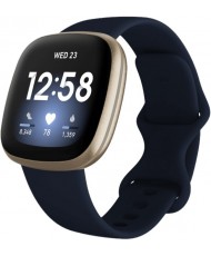 Смарт-часы Fitbit Versa 3 Midnight/Soft Gold Aluminum (FB511GLNV)