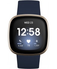 Смарт-часы Fitbit Versa 3 Midnight/Soft Gold Aluminum (FB511GLNV)