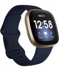 Смарт-часы Fitbit Versa 3 Midnight/Soft Gold Aluminum (FB511GLNV)