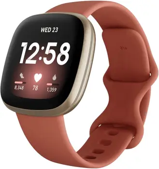 Смарт-часы Fitbit Versa 3 Pink Clay/Soft Gold Aluminum (FB511GLPK)