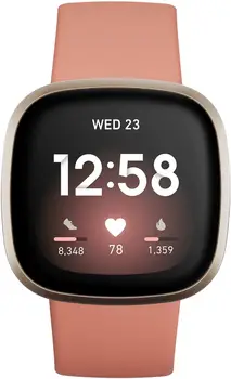 Смарт-часы Fitbit Versa 3 Pink Clay/Soft Gold Aluminum (FB511GLPK)