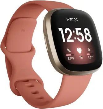 Смарт-часы Fitbit Versa 3 Pink Clay/Soft Gold Aluminum (FB511GLPK)