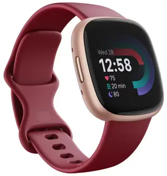 Смарт-часы Fitbit Versa 4 Beet Juice/Copper Rose (FB523RGRD)