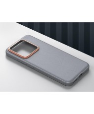 Чохол GKK Luxury Shockproof Hybrid Leather Case для Xiaomi 14 Gray