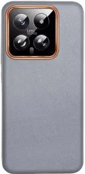 Чохол GKK Luxury Shockproof Hybrid Leather Case для Xiaomi 14 Gray