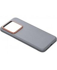 Чохол GKK Luxury Shockproof Hybrid Leather Case для Xiaomi 14 Pro Gray