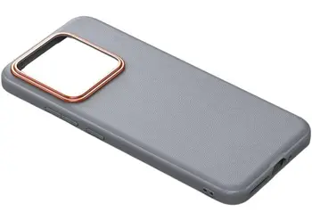 Чохол GKK Luxury Shockproof Hybrid Leather Case для Xiaomi 14 Gray