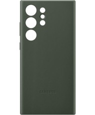 Шкіряний Чохол для смартфона Samsung Galaxy S24 Ultra Leather Case Green (GP-FPS928HCAGW)