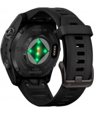 Смарт-годинник Garmin Fenix 7S Pro Sapphire Solar Carbon G. DLC Tit. with Black Band (010-02776-10/11/54)