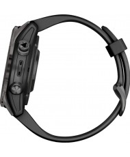 Смарт-часы Garmin Fenix 7S Pro Sapphire Solar Carbon G. DLC Tit. with Black Band (010-02776-10/11/54)