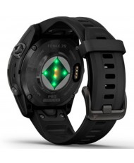 Смарт-годинник Garmin Fenix 7S Pro Sapphire Solar Carbon Gray Titanium with Black Silicone (010-02776-54) (UA)