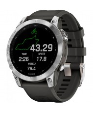 Смарт-годинник Garmin Fenix 7 Silver with Graphite Band (010-02540-00/01)