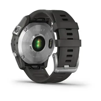 Смарт-годинник Garmin Fenix 7 Silver with Graphite Band (010-02540-00/01)