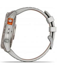 Смарт-часы Garmin Fenix 7X Pro Sapphire Solar Titanium with Grey/Orange Band (010-02778-64) (UA)