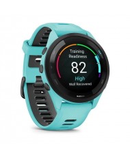 Смарт-годинник Garmin Forerunner 265 Black Bezel with Aqua Case and Aqua/Black Silicone Band (010-02810-52) (UA)