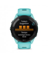 Смарт-годинник Garmin Forerunner 265 Black Bezel with Aqua Case and Aqua/Black Silicone Band (010-02810-52) (UA)