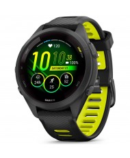 Смарт-часы Garmin Forerunner 265S Black Bezel and Case with Black/Amp Yellow Silicone Band (010-02810-53) (UA)