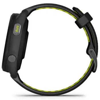 Смарт-годинник Garmin Forerunner 265S Black Bezel and Case with Black/Amp Yellow Silicone Band (010-02810-53) (UA)