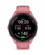 Смарт-годинник Garmin Forerunner 265S Black Bezel with Light Pink Case and Light Pink/Whitestone Silicone Band (010-02810-55) (UA)