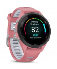 Смарт-годинник Garmin Forerunner 265S Black Bezel with Light Pink Case and Light Pink/Whitestone Silicone Band (010-02810-55) (UA)