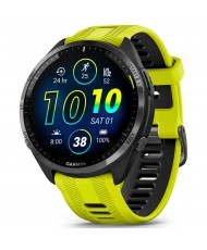 Смарт-часы Garmin Forerunner 965 Carbon Gray DLC Titanium Bezel with Black Case/Amp Yellow/Black Silicone Band (010-02809-82) (UA)