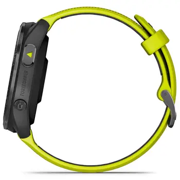 Смарт-годинник Garmin Forerunner 965 Carbon Gray DLC Titanium Bezel with Black Case/Amp Yellow/Black Silicone Band (010-02809-82) (UA)