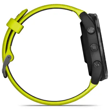 Смарт-годинник Garmin Forerunner 965 Carbon Gray DLC Titanium Bezel with Black Case/Amp Yellow/Black Silicone Band (010-02809-82) (UA)