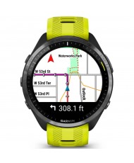 Смарт-годинник Garmin Forerunner 965 Carbon Gray DLC Titanium Bezel with Black Case/Amp Yellow/Black Silicone Band (010-02809-82) (UA)