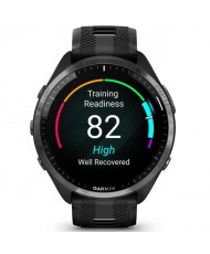 Смарт-годинник Garmin Forerunner 965 Carbon Gray DLC Titanium Bezel with Black Case and Black/Powder Gray Silicone Band (010-02809-80) (UA)