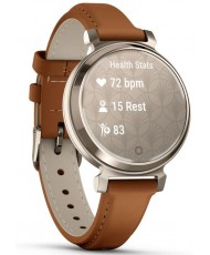 Смарт-годинник Garmin Lily 2 Cream Gold with Tan Leather Band (010-02839-02/60) (UA)