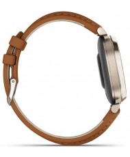 Смарт-часы Garmin Lily 2 Cream Gold with Tan Leather Band (010-02839-02/60) (UA)