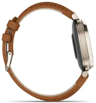 Смарт-годинник Garmin Lily 2 Cream Gold with Tan Leather Band (010-02839-02/60) (UA)
