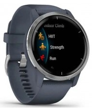 Смарт-годинник Garmin Venu 2 Silver Bezel with Granite Blue Case and Silicone Band (010-02430-10/00)