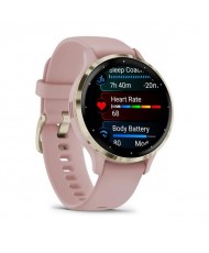 Смарт-годинник Garmin Venu 3s Soft Gold Stainless Steel Bezel with Dust Rose Case and Silicone Band (010-02785-03/53) (UA)