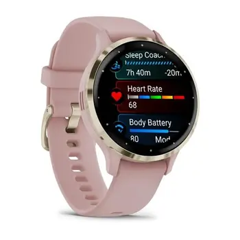 Смарт-часы Garmin Venu 3s Soft Gold Stainless Steel Bezel with Dust Rose Case and Silicone Band (010-02785-03/53) (UA)