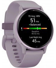 Смарт-годинник Garmin Vivoactive 5 Metallic Orchid Aluminum Bezel with Orchid Case and Silicone Band (010-02862-13/53) (UA)