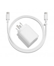 Сетевое зарядное устройство Google Pixel 18W USB-C Power Adapter + кабель Type-C to Type-C White (GA00724-US)