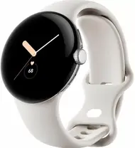 Смарт-часы Google Pixel Watch Polished Silver Case / Chalk Active Band (USA)