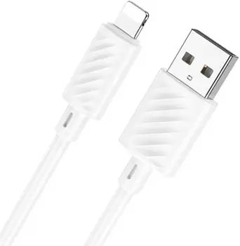 Кабель HOCO X88 Type-A to Lightning (2.4A) (1m) White